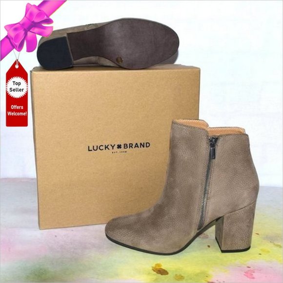 (LAST ONE) NIB LUCKY BRAND Shaynah Leather Bootie - Picture 1 of 7
